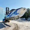 yacht transport forklift